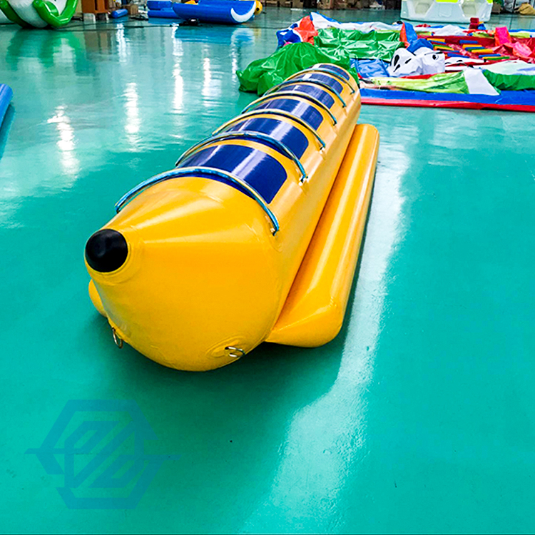 Barco de agua inflable juego de deportes acuáticos inflable Banana Boat remolcable