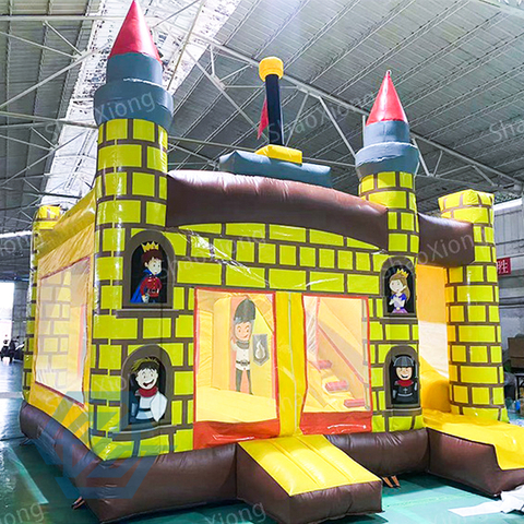 Casa de salto inflable de la gorila del castillo de la casa combinada de la despedida del salto del castillo animoso para los niños