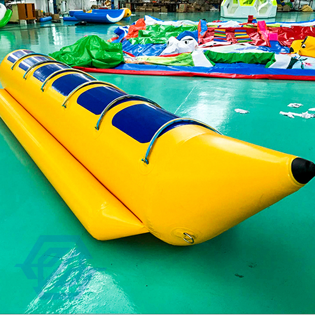 Barco de agua inflable juego de deportes acuáticos inflable Banana Boat remolcable