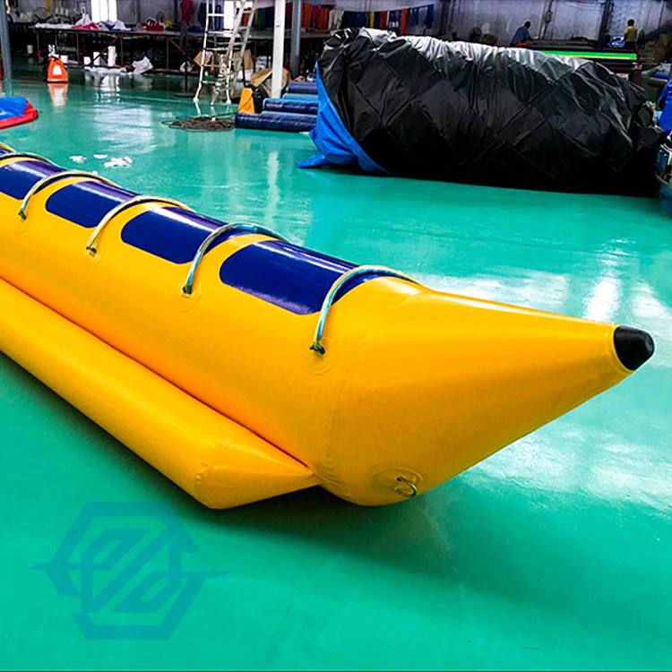 Barco de agua inflable juego de deportes acuáticos inflable Banana Boat remolcable