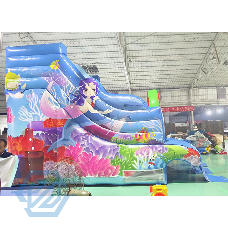 Castillo de salto inflable grande de la diapositiva del doble del tobogán acuático comercial