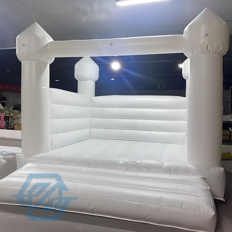 Castillo Hinchable Inflable Casa de Despedida de Boda Blanca para Fiesta