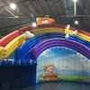 Parque de atracciones inflable grande del parque acuático del tobogán del arco iris para comercial