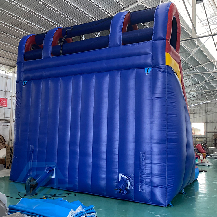 Tobogán acuático inflable de doble carril con piscina para niños