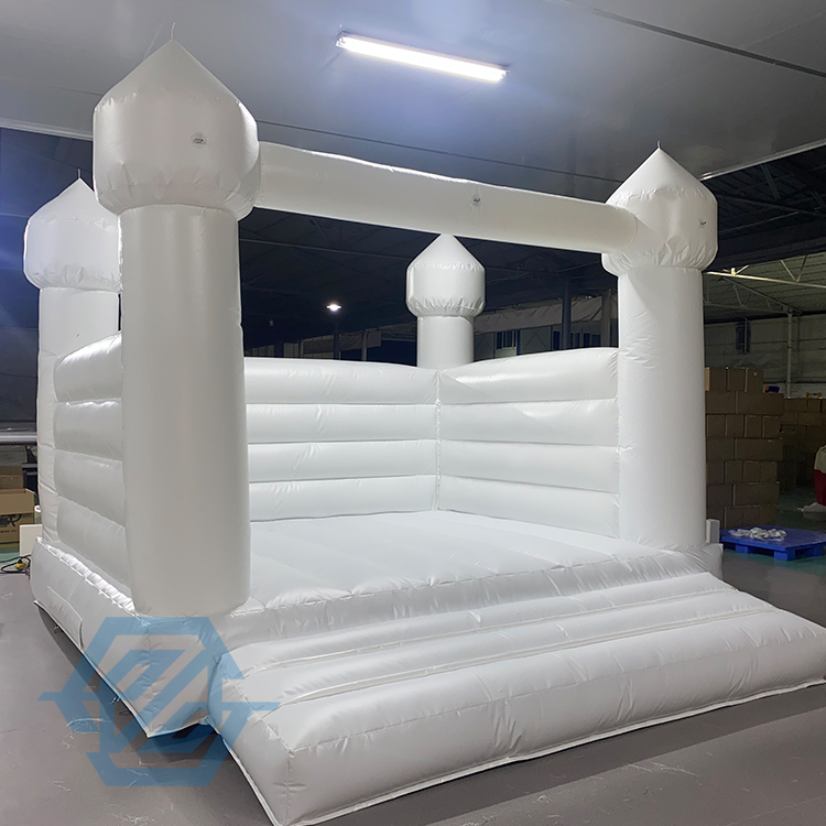 Castillo Hinchable Inflable Casa de Despedida de Boda Blanca para Fiesta