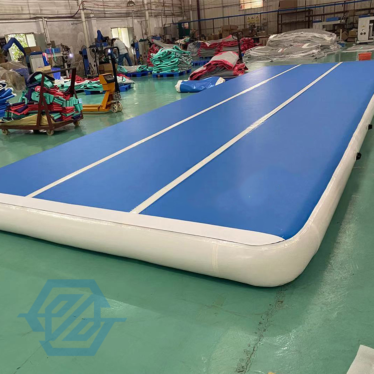 Piso inflable de la pista de aire de la estera que cae del entrenamiento del gimnasio