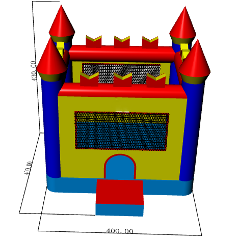 castillo inflable para patio trasero